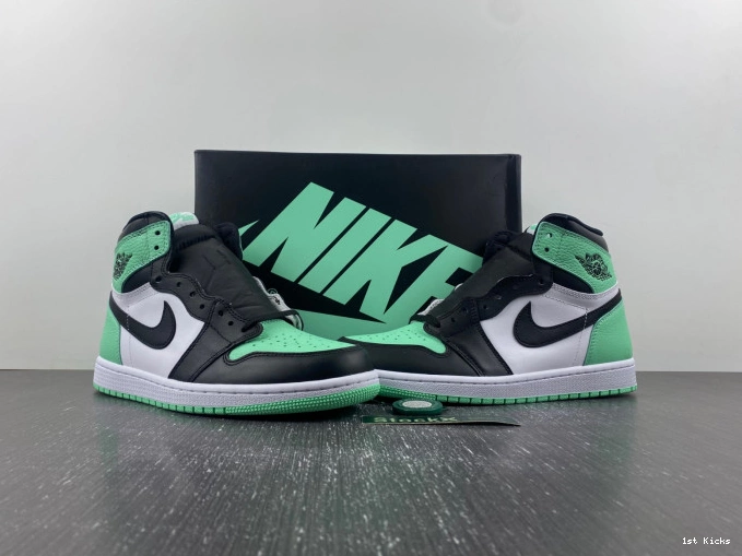 Green 1 Air Jordan High OG Glow DZ5485-130 0612